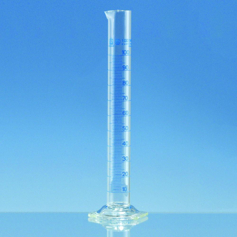 BRAND Measuring Cylinders Borosilicate 3.3 Tall Form Class A Cap 250mL (Pack of 2)

