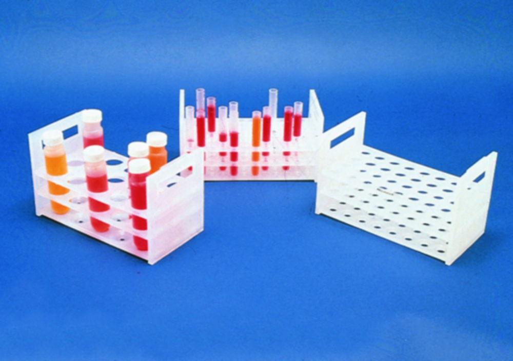 Bel-Art Test Tube Stand, PP, 10-13 mm Diam., 6x12 Openings