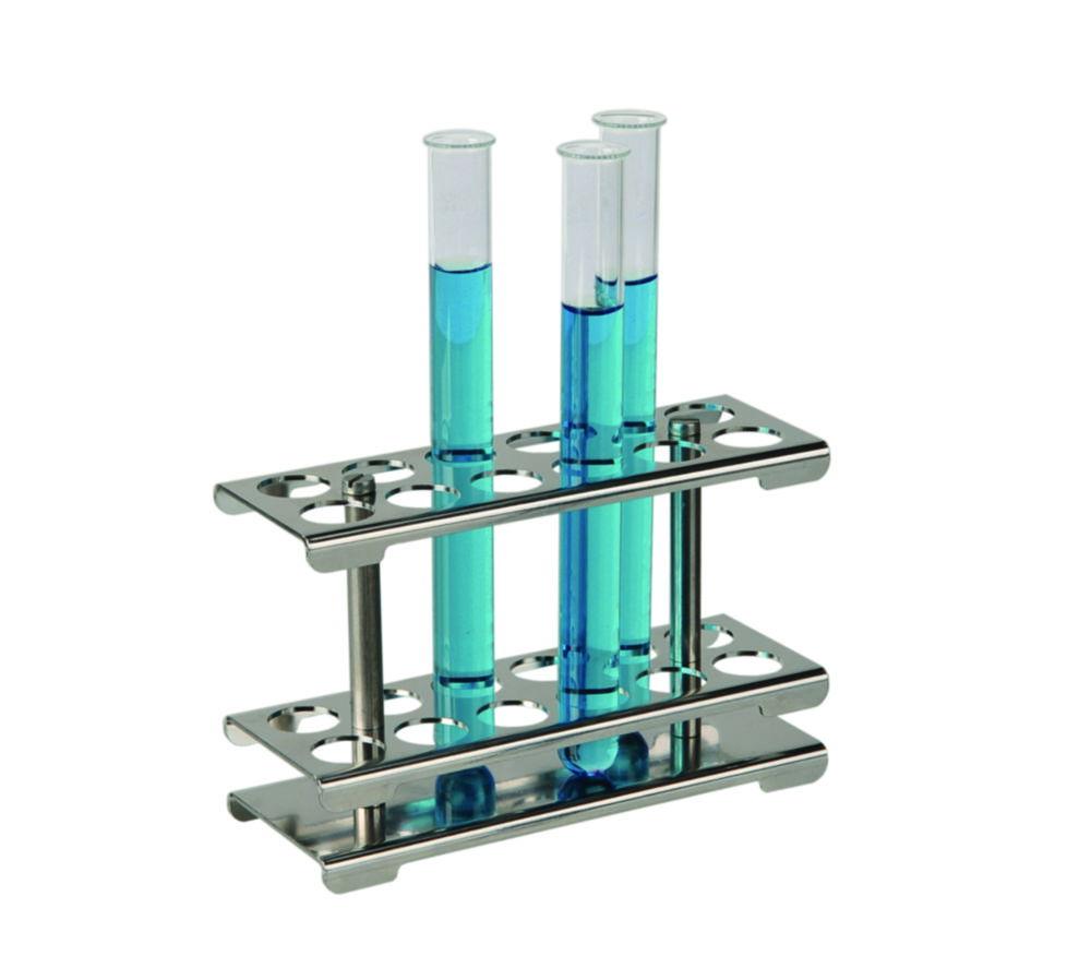 BOCHEM Test Tube Stand 18/10 Steel Detachable, for 2x6 Test Tubes
