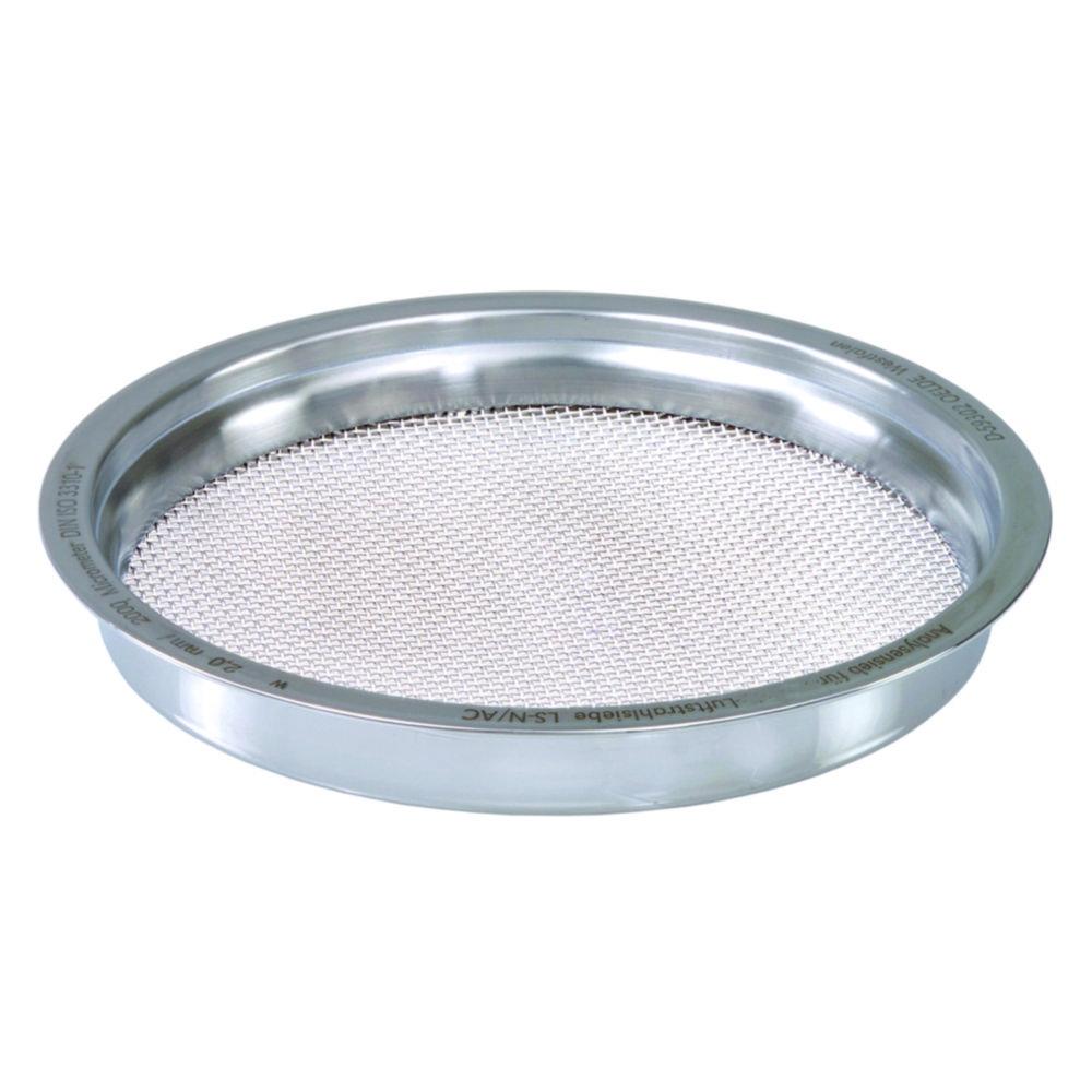 NEXOPART Air Draft Sieve, 203 x 28 mm, 1.7 mm Mesh Width, With Stainless Steel Frame, Including Certificate 2.1 According To DIN EN 10 204